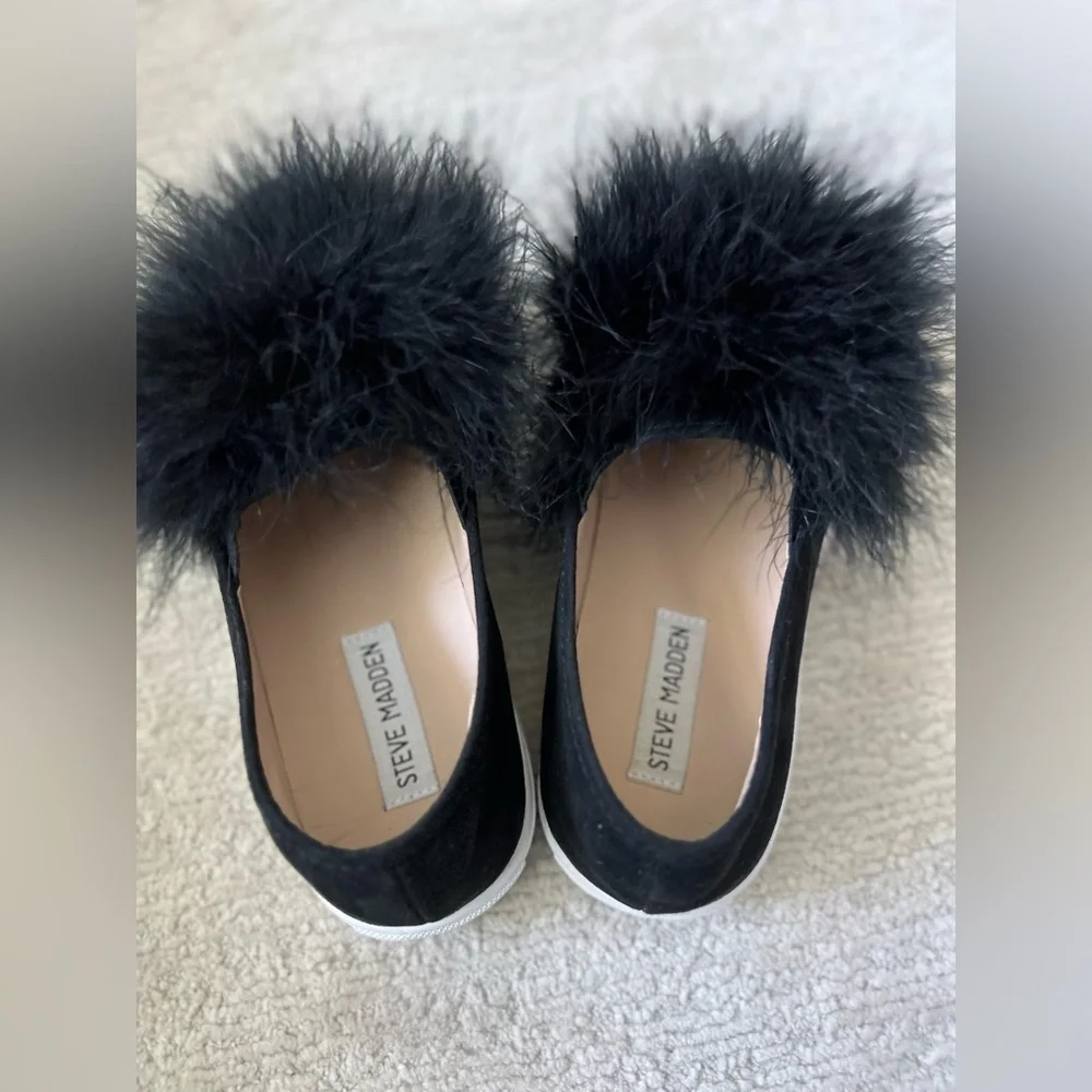 Steve Madden Emily Pom Pom Slip On Sneakers
